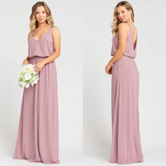 Show me Your Mumu Kendall maxi dress in antique rose chiffon NEW SMALL - Picture 6 of 6